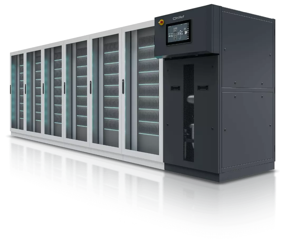 CDU vista rack AI con CDU