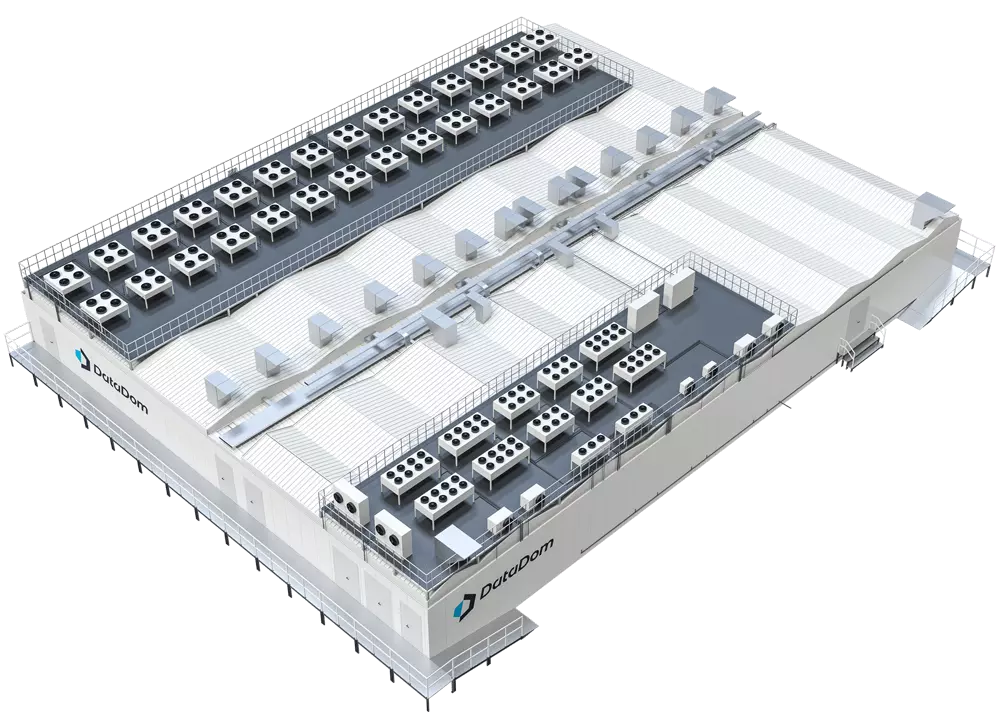 vista prospetto tetto datacenter scale